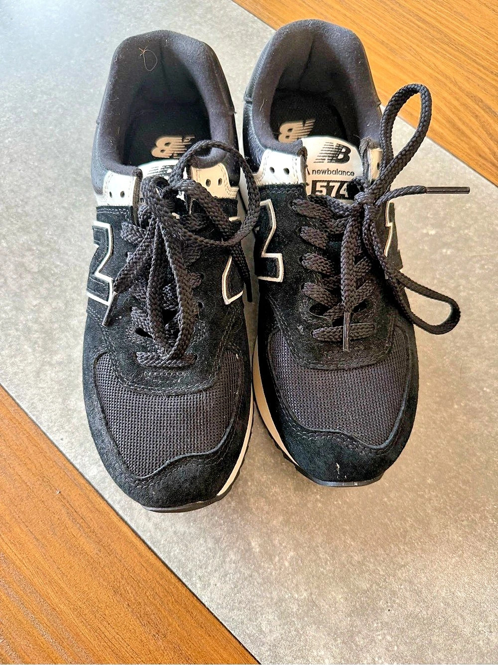 New Balance 574 Core Pack Black White Sneakers